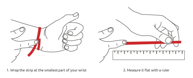 Image result for how to measure your wrist for a bracelet